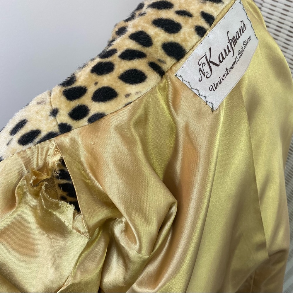 Vintage leopard print car coat - Picture 5 of 6